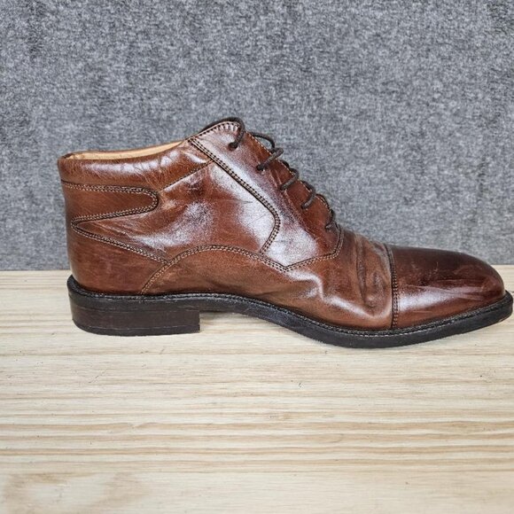 Johnston & Murphy Leather Cellini Chukka Boots Brown 9.5M - Picture 9 of 14